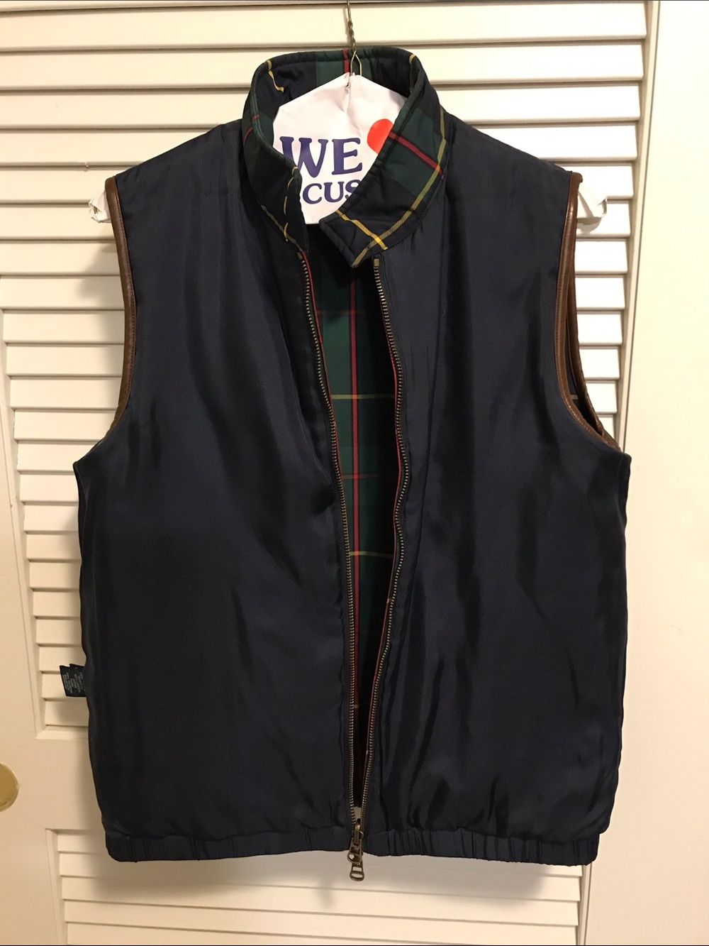 Preowned vintage Ralph Lauren tartan plaid vest - M - Picture 7 of 11